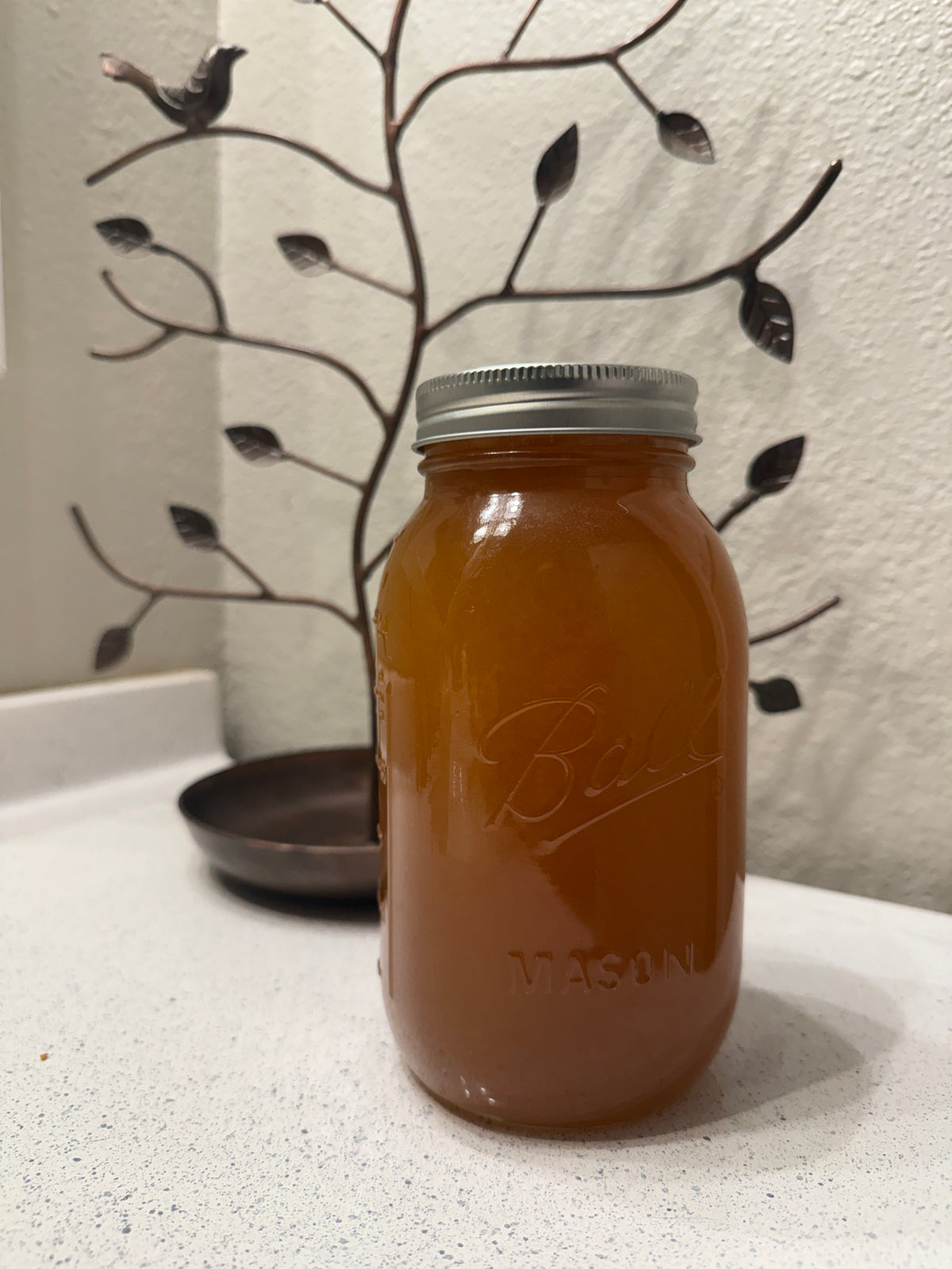 Aaqoura Farms honey jar — Camas, Washington