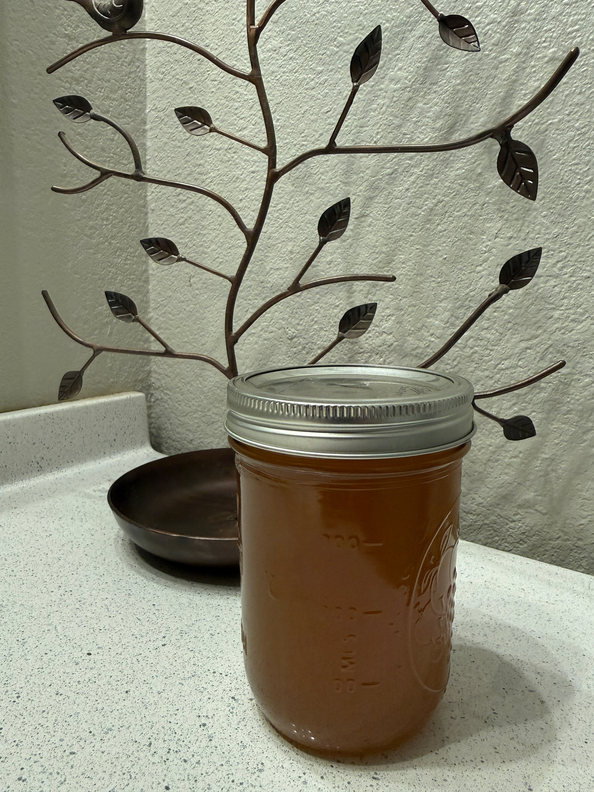 Aaqoura Farms honey jar — Camas, Washington