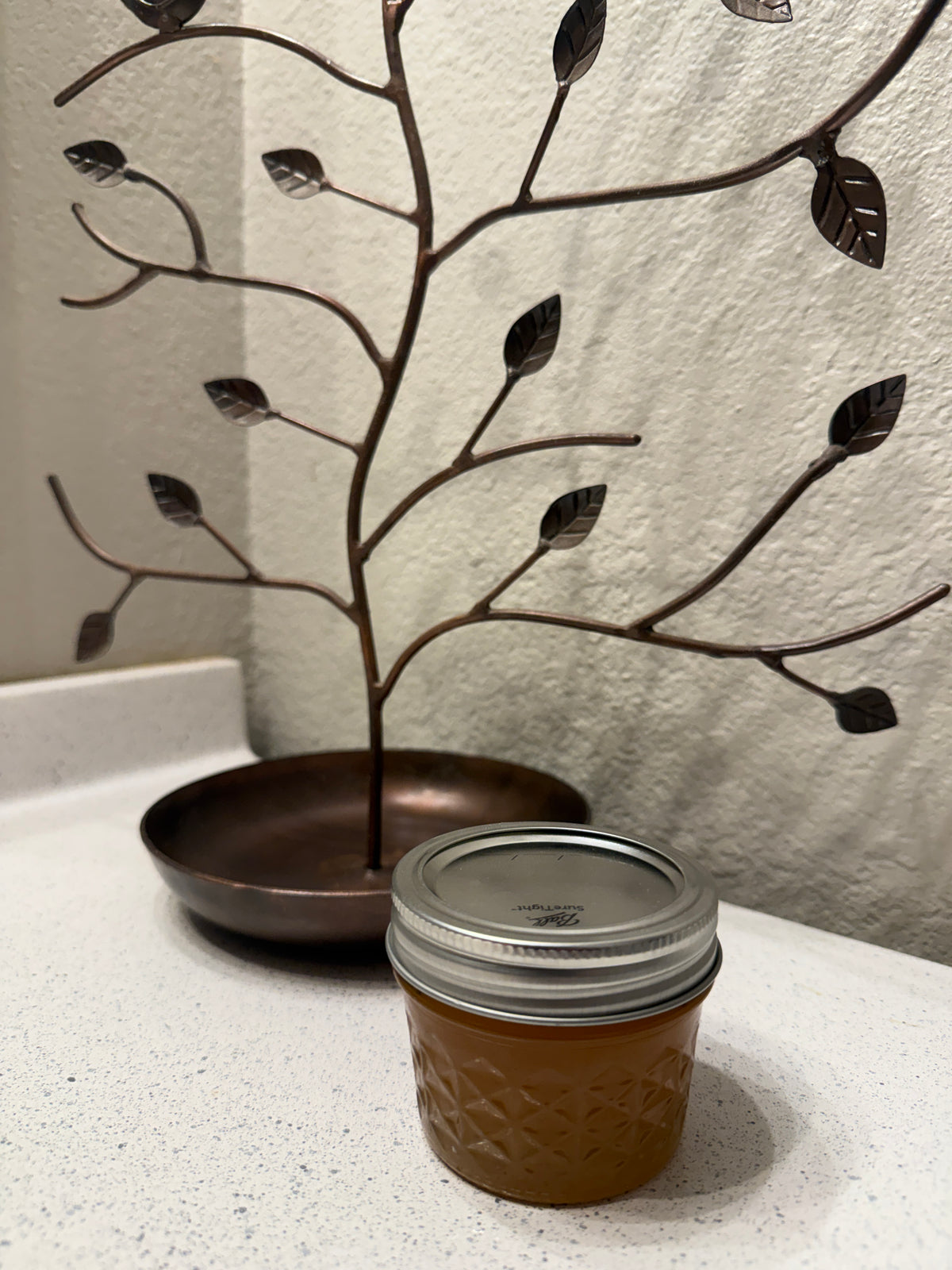 Aaqoura Farms honey jar — Camas, Washington